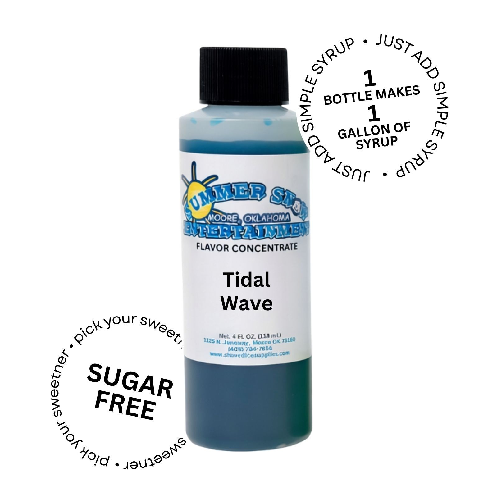 TIDAL WAVE SYRUP MIX SNOW CONE/ SHAVED ICE Flavor GALLON CONCENTRATE #1