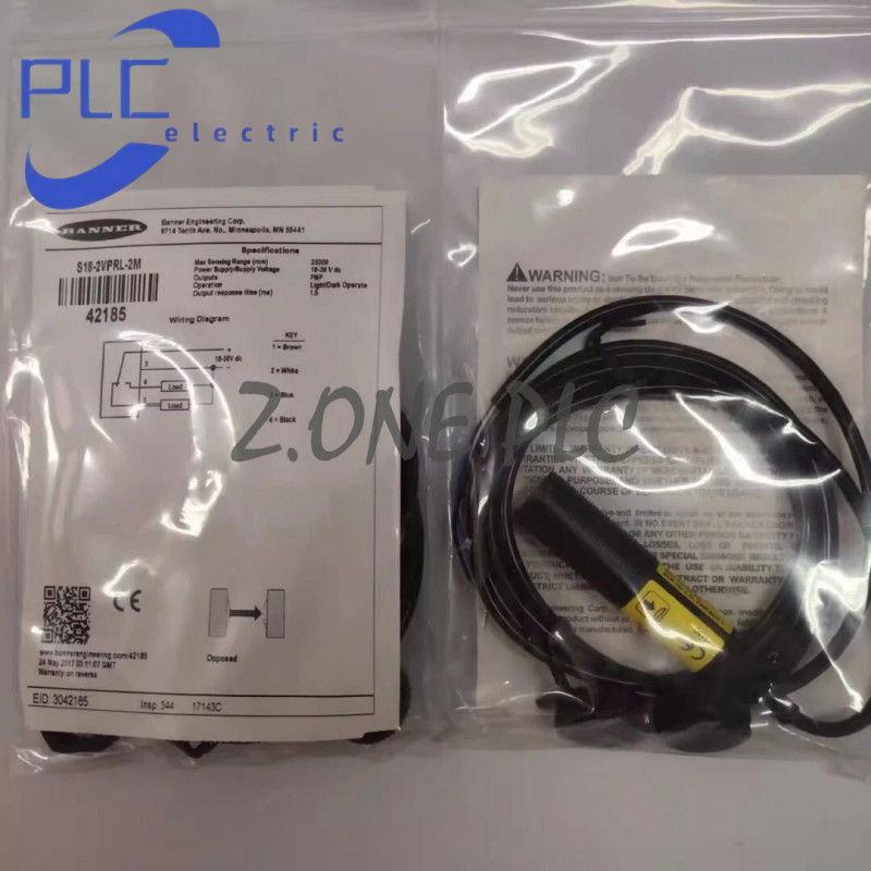 Banner S18-2VPRL-2M Photoelectric sensor switches brand new free shipping