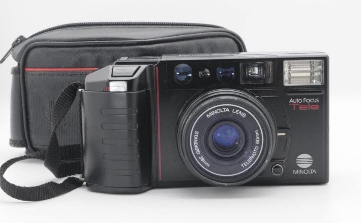 MINOLTA AF-Tele QD 35mm Point & Shoot Film Camera[N Mint]From Japan
