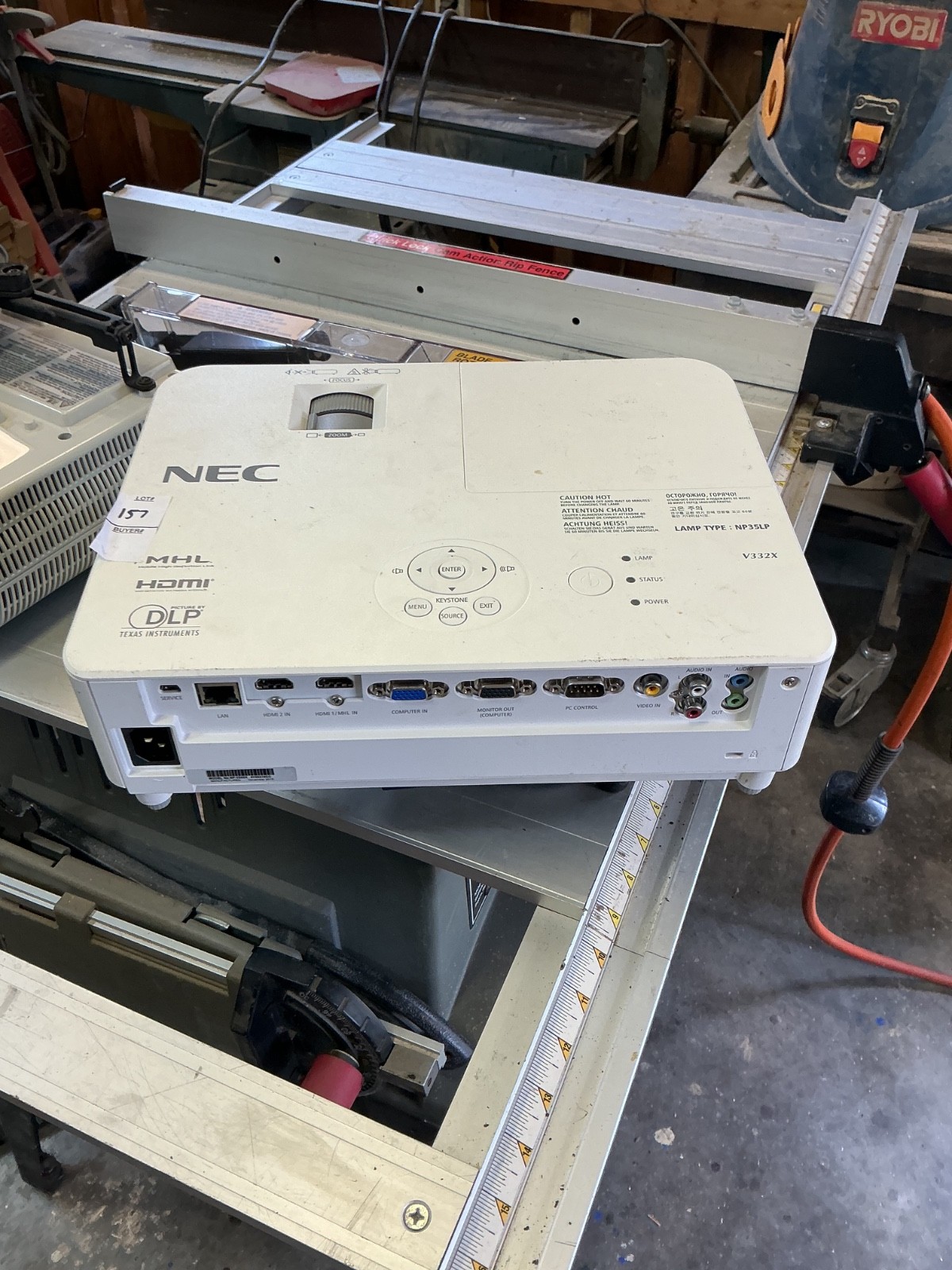 NEC V332X DLP PROJECTOR. PARTS #157
