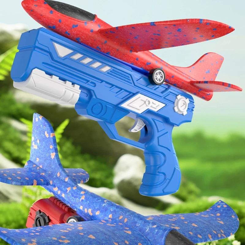 Airplane Launcher Toys Outdoor Sports Flying Toys Children's Foam Ejection Aircr