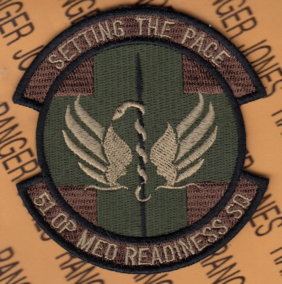 USAF Air Force 51 Operational Medical Readiness Sq OMRS ~3.5" OCP No HOOK patch