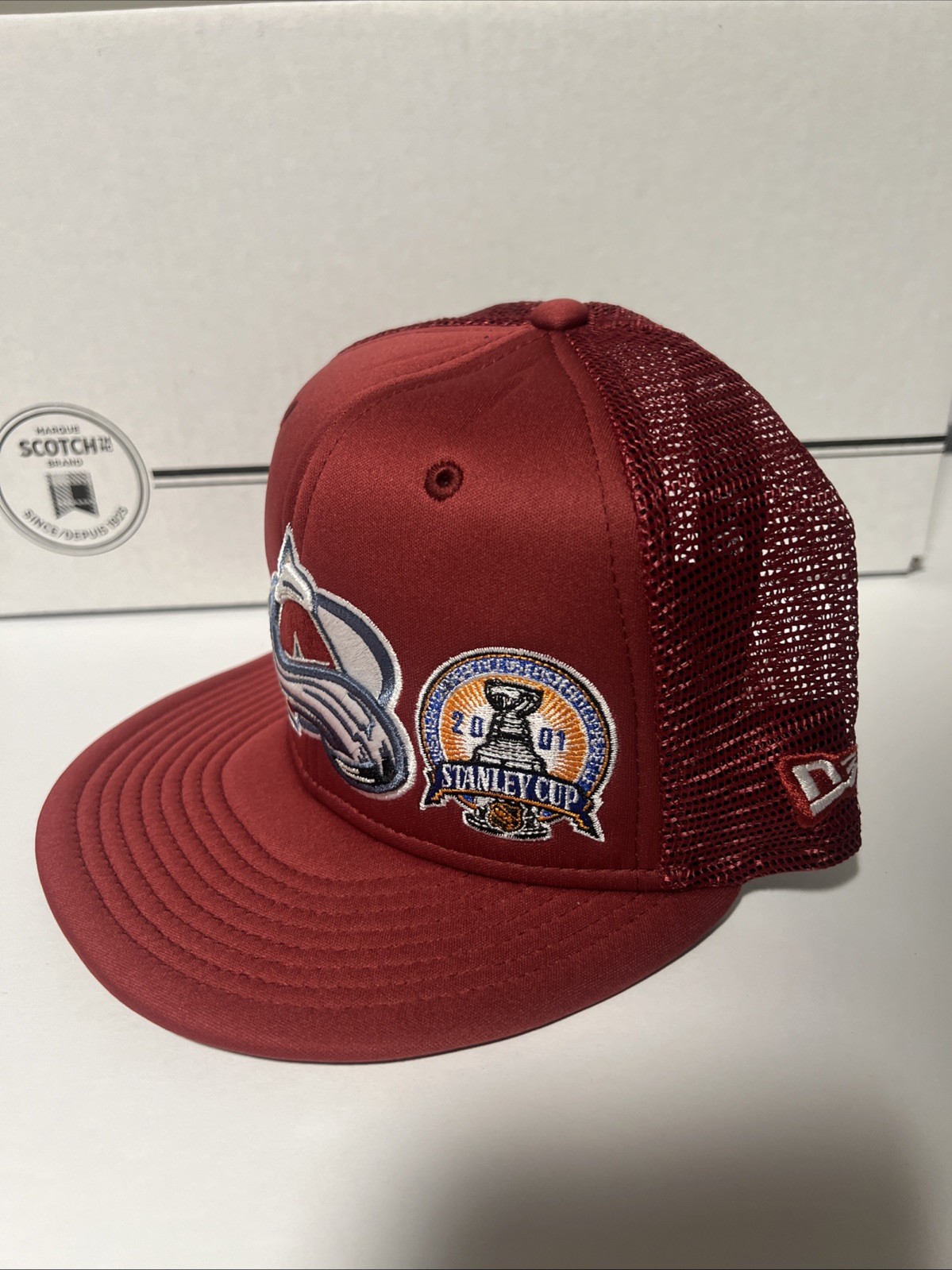 New Era 9Fifty Colorado Avalanche Trucker Snapback 2001 Stanley Cup Mesh Hat Cap