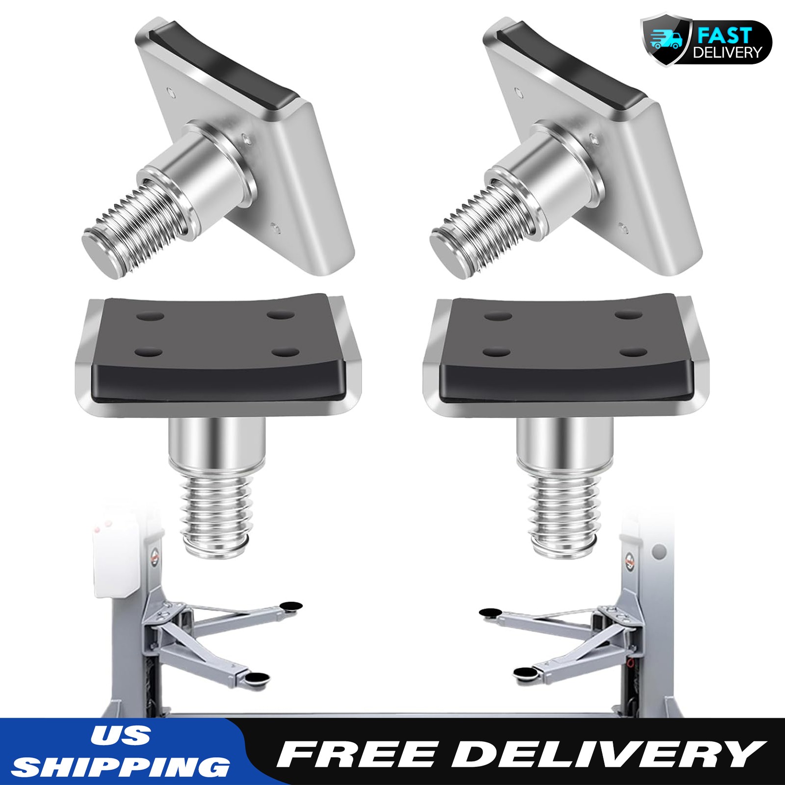 4x Truck Adapter for 2 Post Lift Adapter Pickup Truck SUV Van Extension Adapters