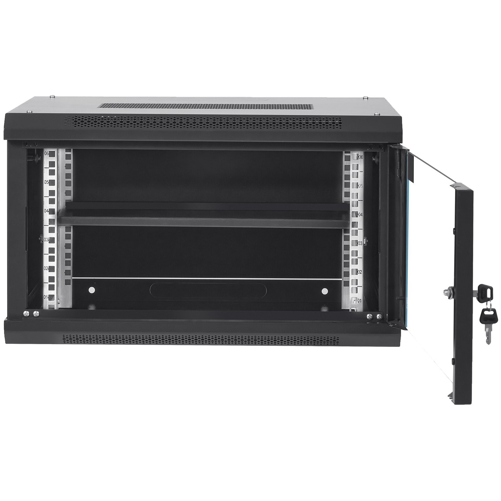 6U Wall Mount Network Server Cabinet, 15.5 Deep, Server Rack Cabinet Enclosure