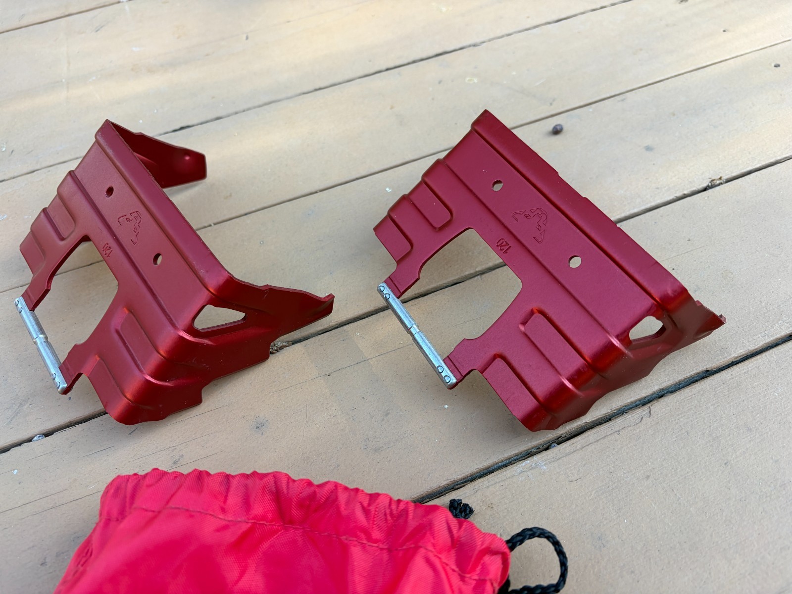Dyanafit Ski 120mm Crampons - Red-w/bag