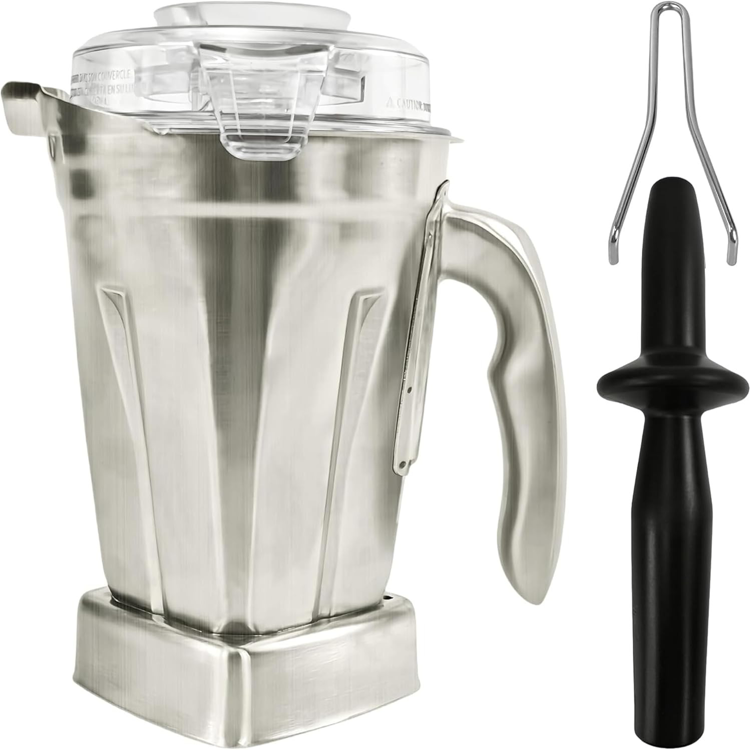 Stainless Steel Container 48Oz Pitchers with Tamper,Compatible with Vitamix 5000