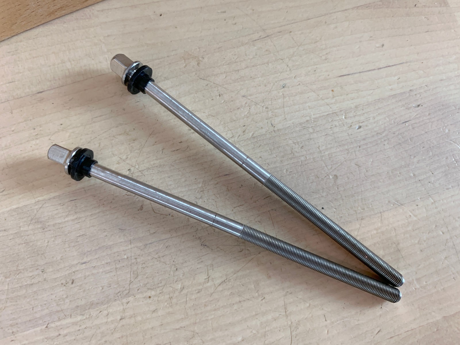DW Drum Workshop TP50 Ultra Fine Bass Drum TENSION ROD Part Lot of 2x True Pitch