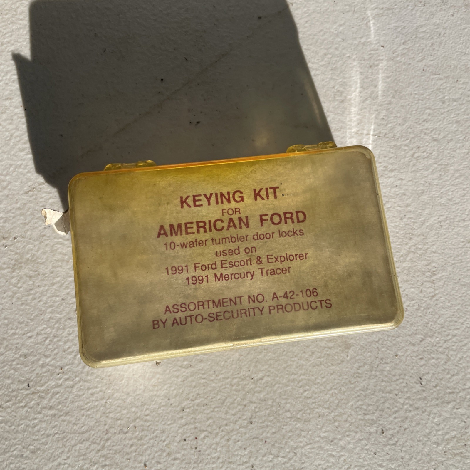 ASP A-42-106 Keying Kit American Ford 1991