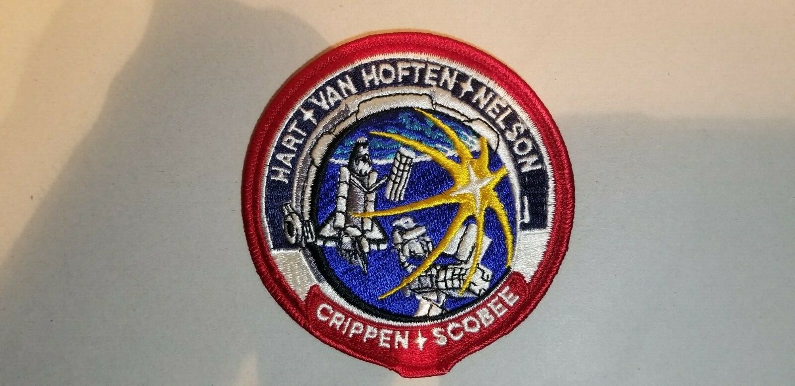STS-41C SPACE SHUTTLE PATCH "CRIPPEN-SCOBEE-HART-VAN HOFTEN-NELSON"