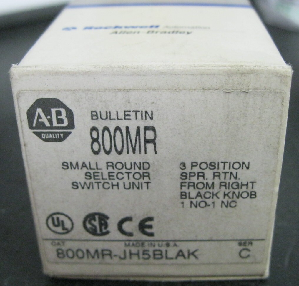 Allen-Bradley 800MR-JH5BLAK Selector Switch Series C