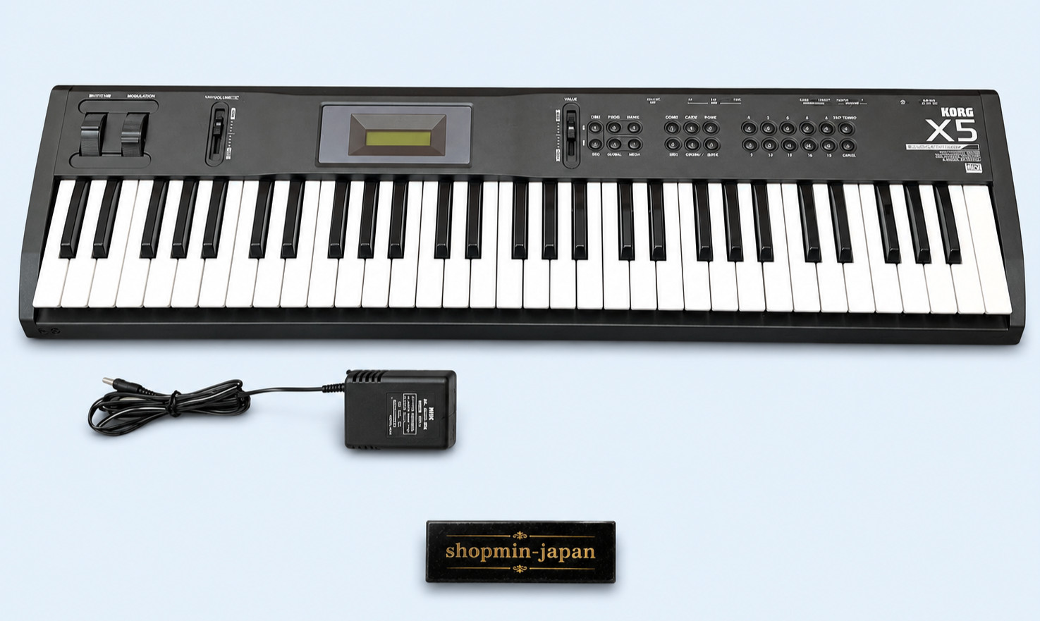 KORG X5 61-Key Music Synthesizer Tested Working w/AC Adapter from Japan