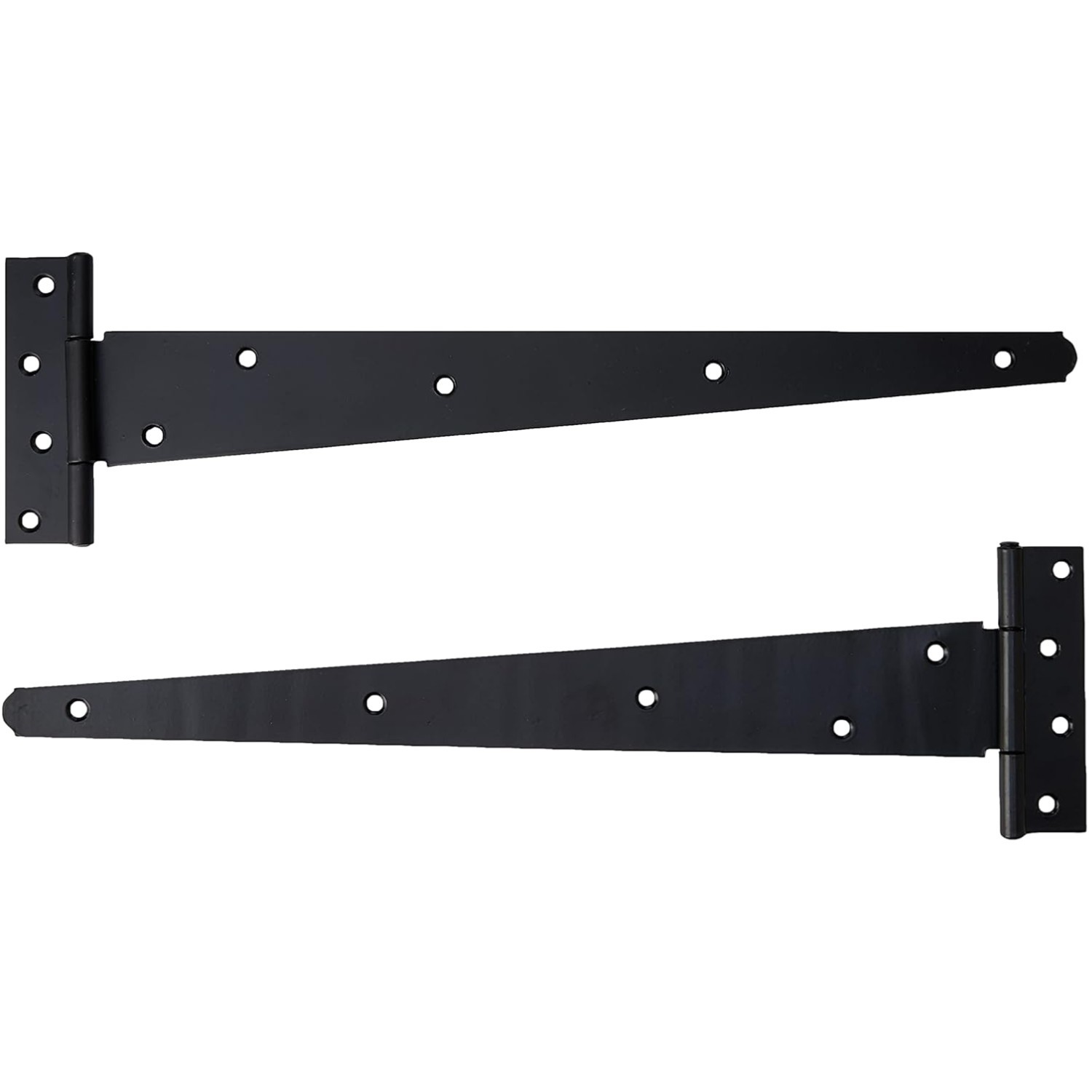 Dual Pack of Heavy Duty T-Strap Hinges 16" - Perfect for Solid Doors & Gates