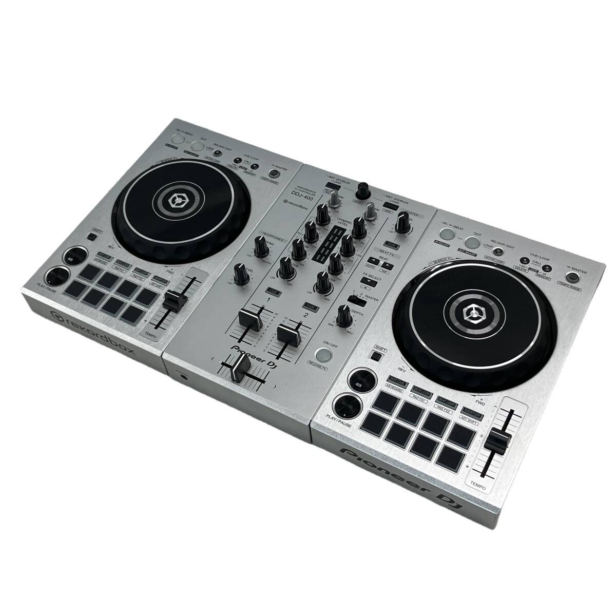 Pioneer DJ DDJ-400-S Silver 2-Channel rekordbox DJ Controller Boxed Tested