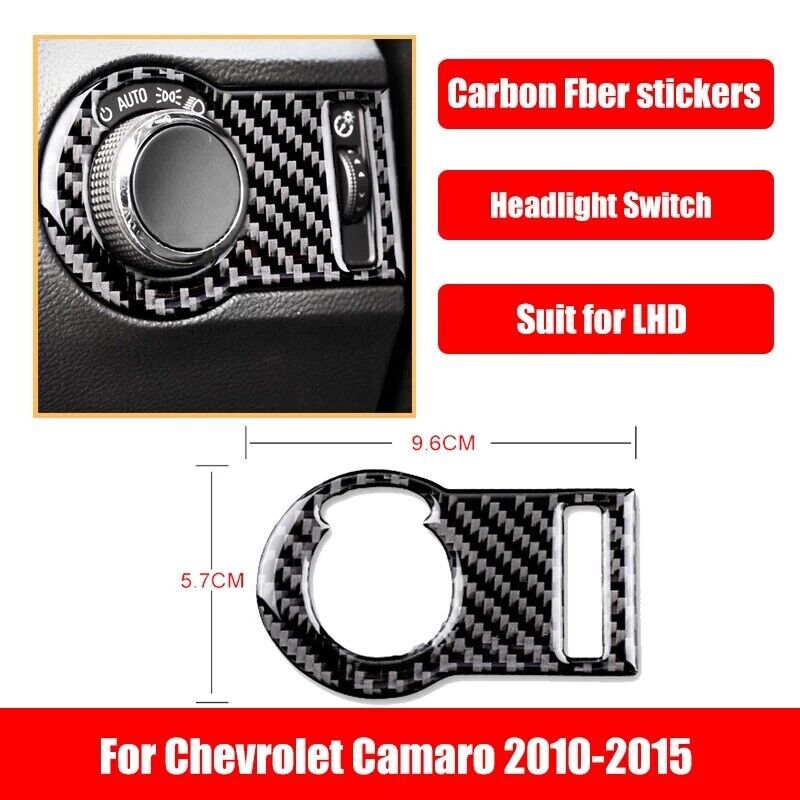 21Pcs For Chevrolet Camaro 2010-2015 Carbon Fiber Full Interior Kit Set Cover