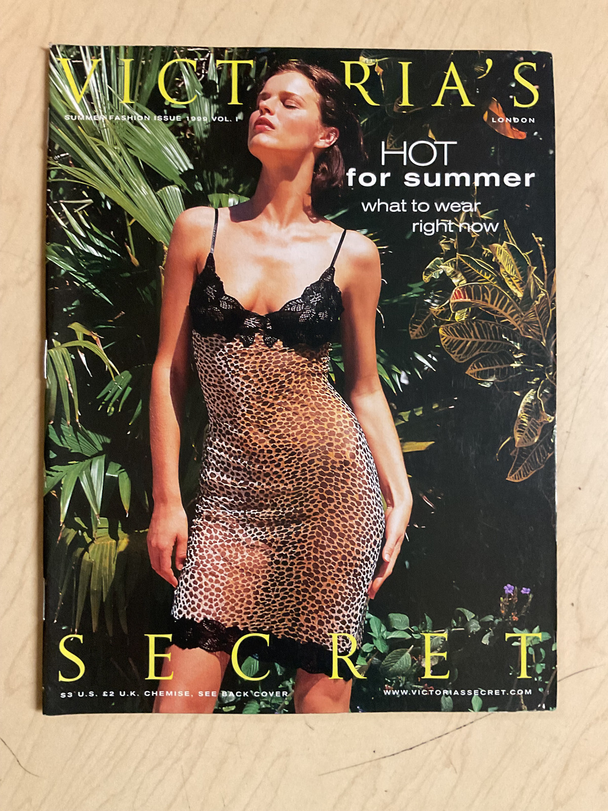 Victoria's Secret catalog 1999 Summer Fashion issue EVA HERZIGOVA sexy HOT cover