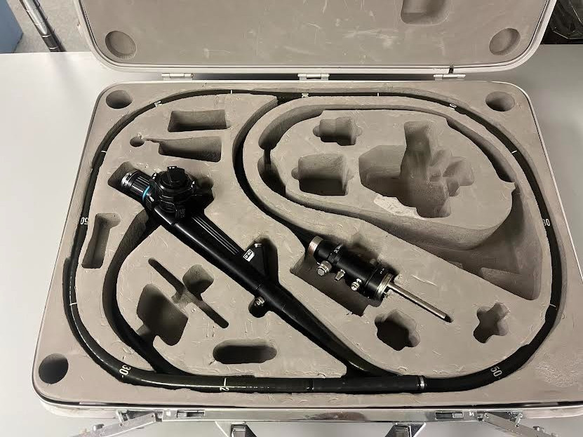 Olympus CF-10L Fiber Colonoscope with Case -Great Parts Scope-Sold as is.