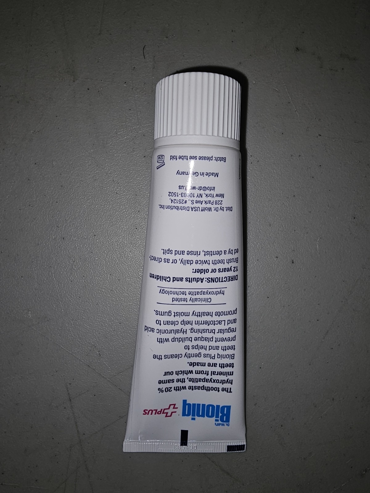 Plus Biomimetic Toothpaste with 20 Percent Hydroxyapatite for Teeth and Gums,...
