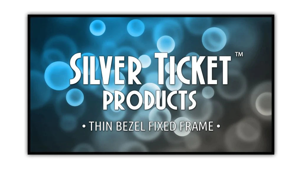 Silver Ticket S7 Series 100" Thin Bezel Fixed Frame Screen + NEW Eclipse