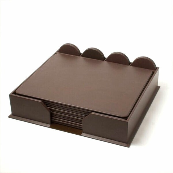 Leather Conference Room Set (23 Piece) (Chocolate Brown)