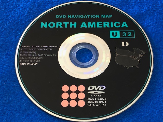 2008 Toyota LAND CRUISER NAVIGATION DVD 86271-53022 U32D USA CANADA 464210-0971
