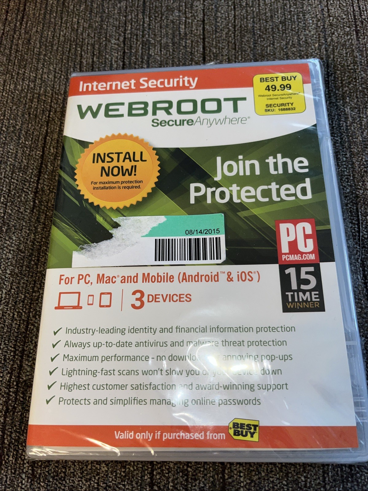 Webroot SecureAnywhere Internet Security - Full Version for Windows & Mac...