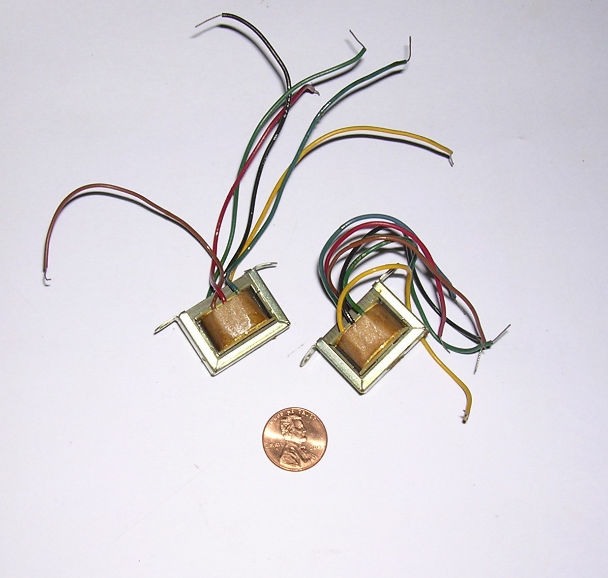 Miniature Transistor Audio Interstage or Matching Transformer - Lot of 2