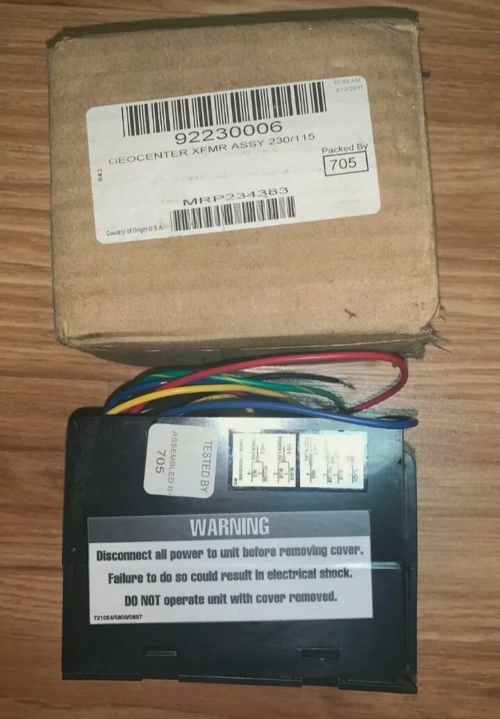 New 92230006 GEOCENTER XFMR ASSY for the ECOLAB VANGUARD 2026 DISPENSING SYSTEM