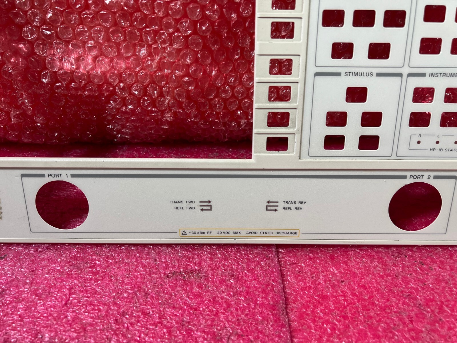 HP Agilent 8719D Vector Network Analyzer ''Panel only''