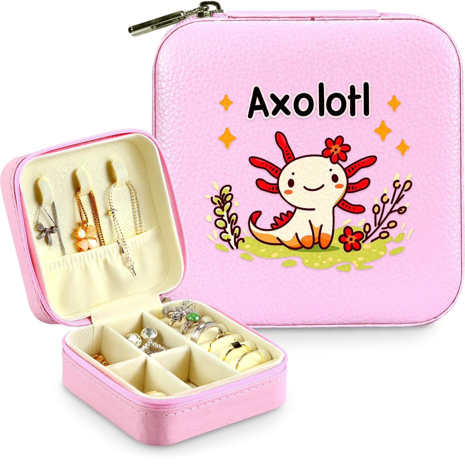 Jewelry Box, Axolotl Gifts For Teens Teenage Girls Kids Age 6 7 8 9 10 11 12,...