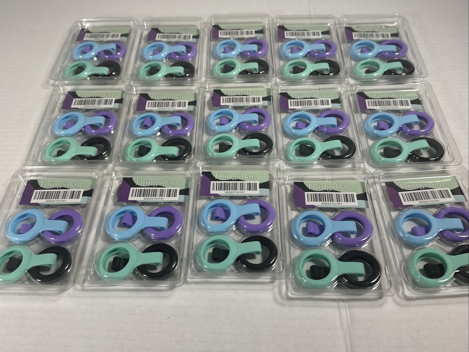 LOT of 15 - 4 Packs Airtag Holder Case w/Keychain Silicone Perfect For Resellers