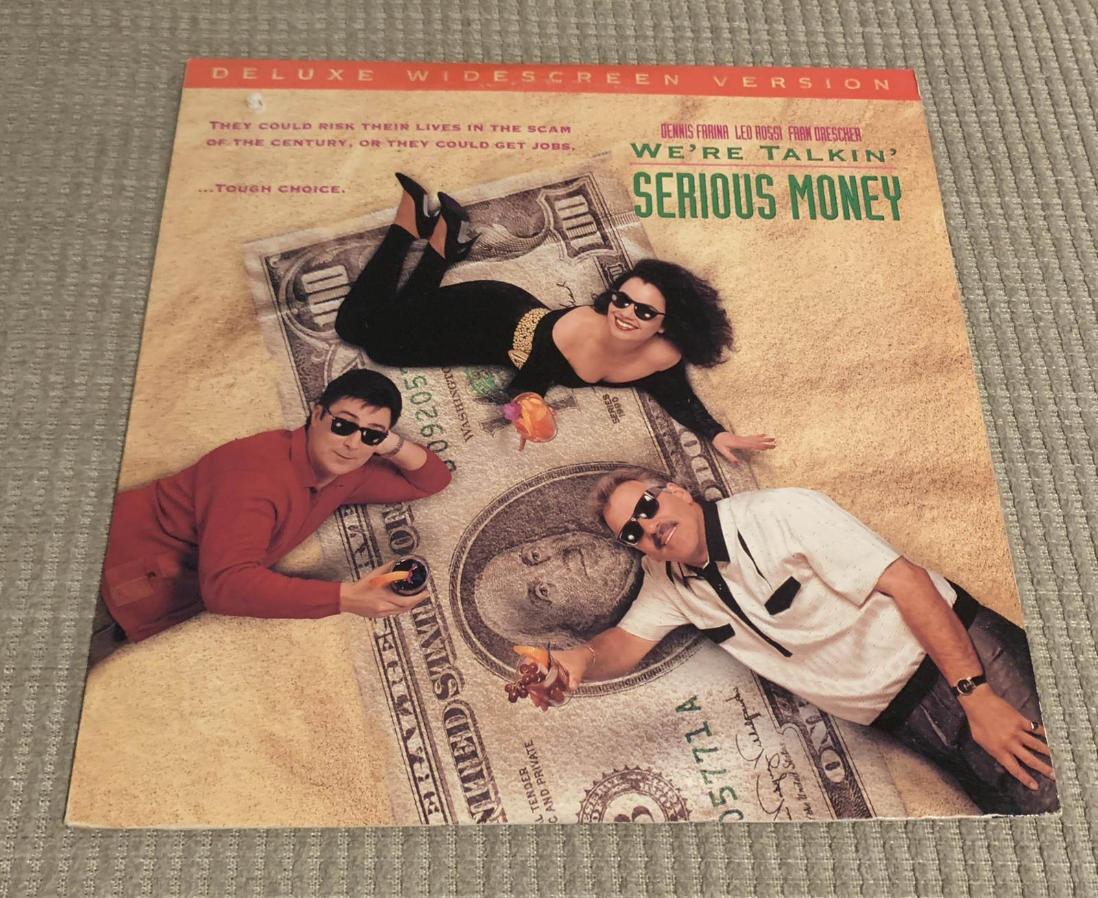 Were Talkin Serious Money (Laserdisc) WIDESCREEN Dennis Farina Leo Rossi RARE!