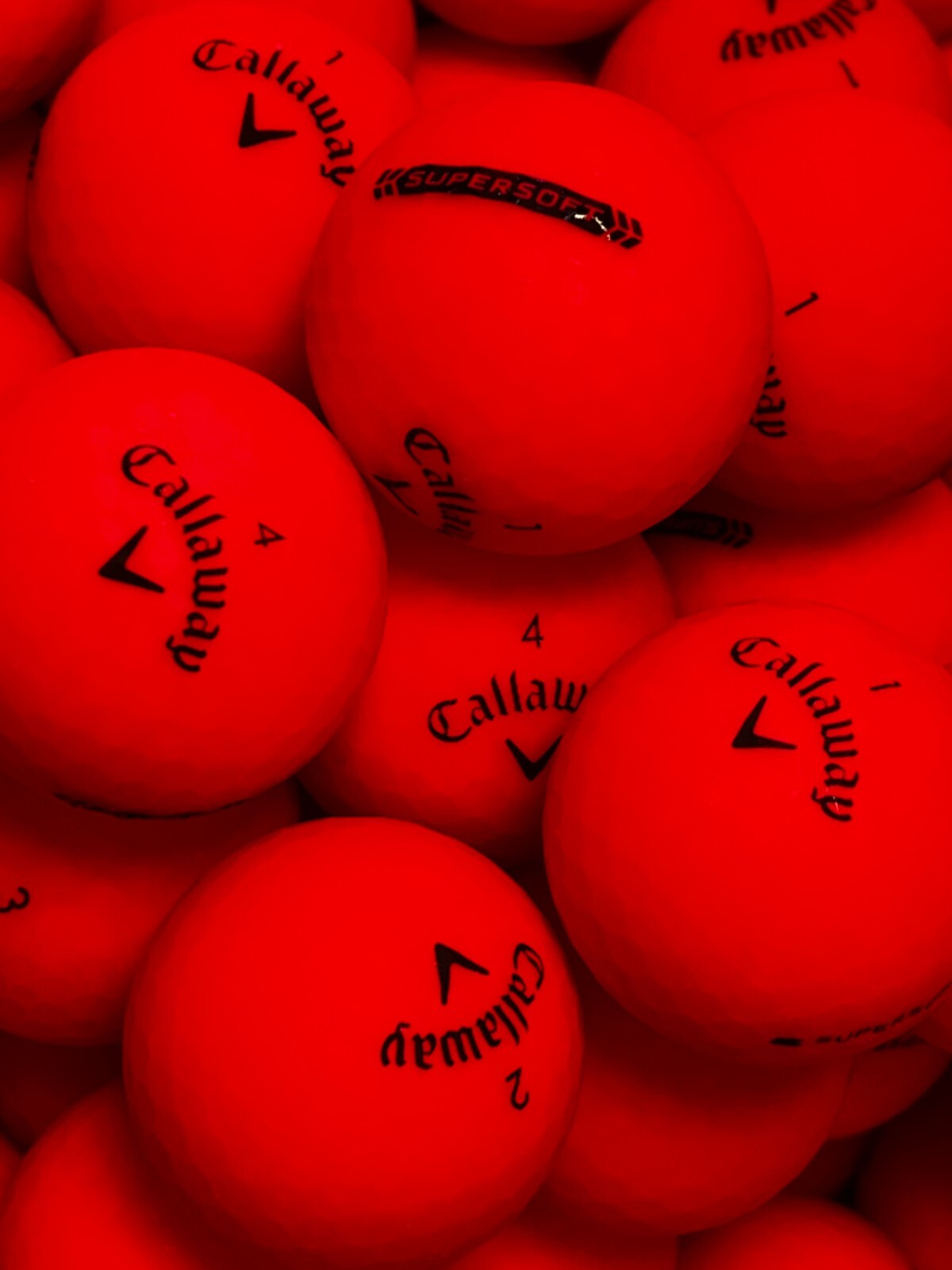 36 Premium AAA Red Callaway Supersoft Used Golf Balls