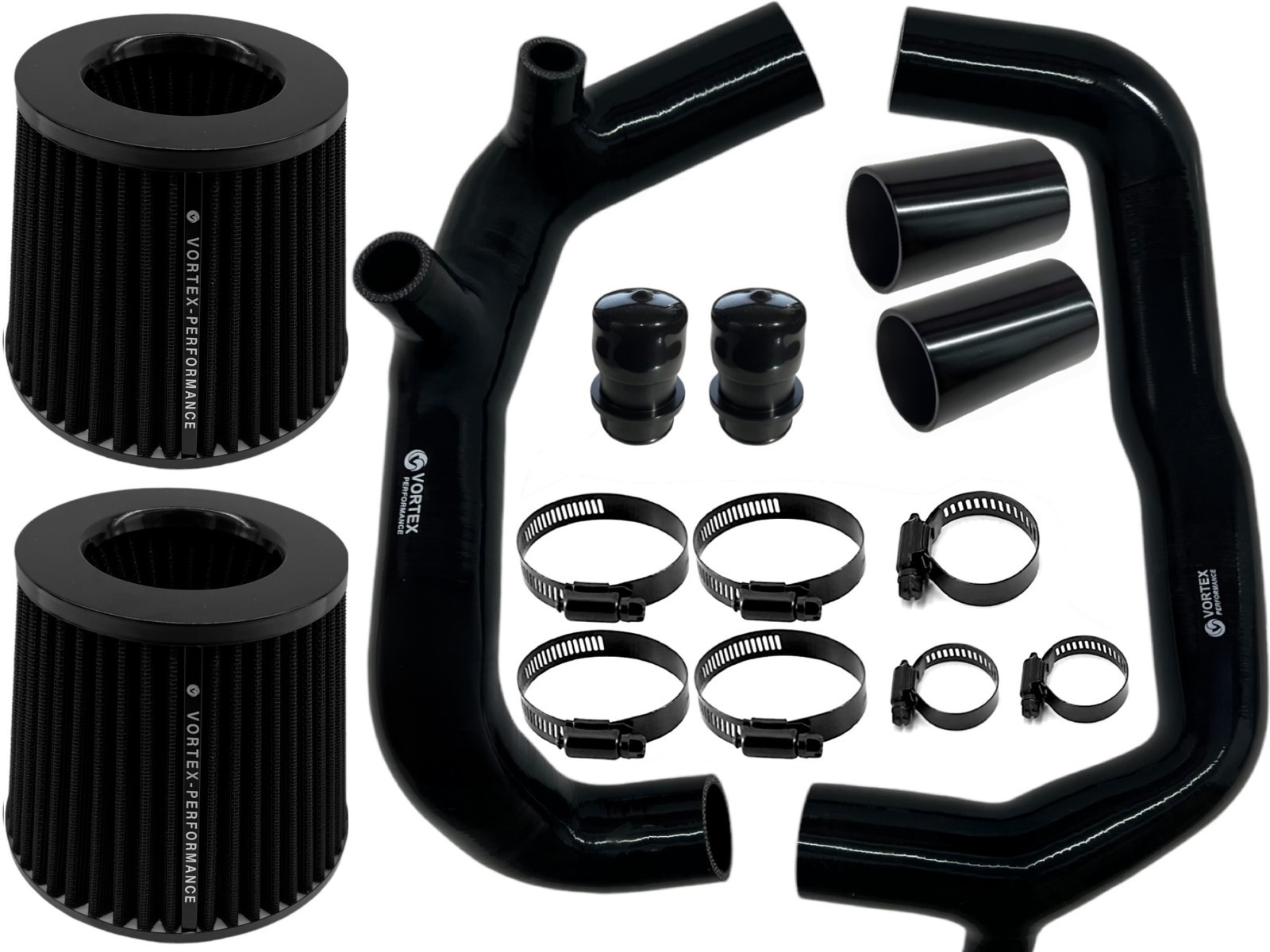 2 inch Inlet Intake hose pipe For BMW N54 135i 335i 535i Z4 BLACK BKAF V3