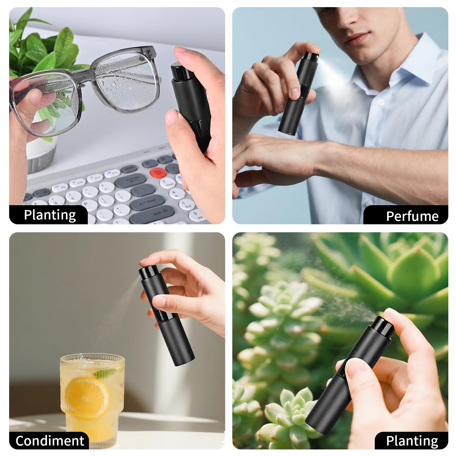 Perfume Travel Refillable Atomizer 8ML (3PCS) - Empty Cologne Spray Bottle,