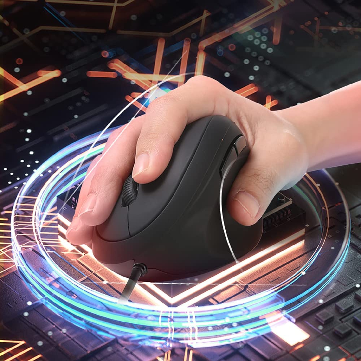 Wired Ergonomic Mouse, Optical Vertical Mouse with 3 Adjustable 800/1200/1600...