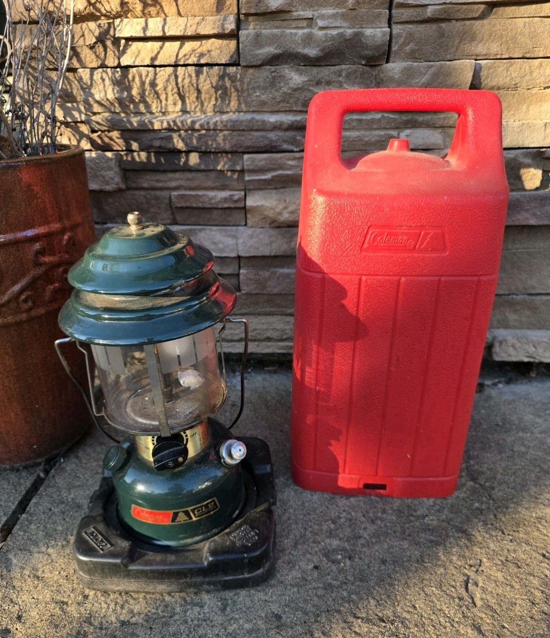 Coleman Lantern, CL2 Adjustable w/ Travel case,  1983