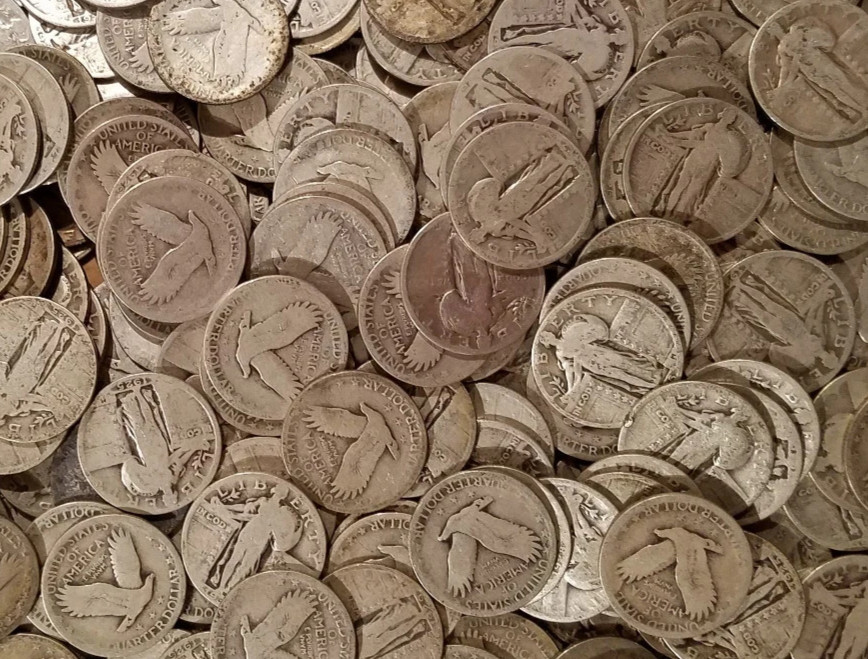 Standing Liberty Quarters – 90% Junk Silver – Readable Dates – Choose Quantity