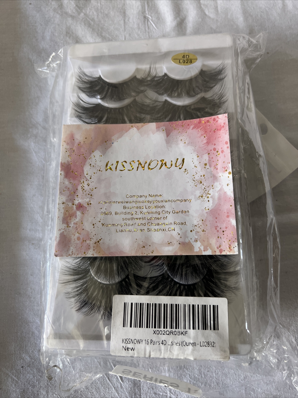 KISSNOWY 16 Pairs 4D 25MM Faux Mink Hair
