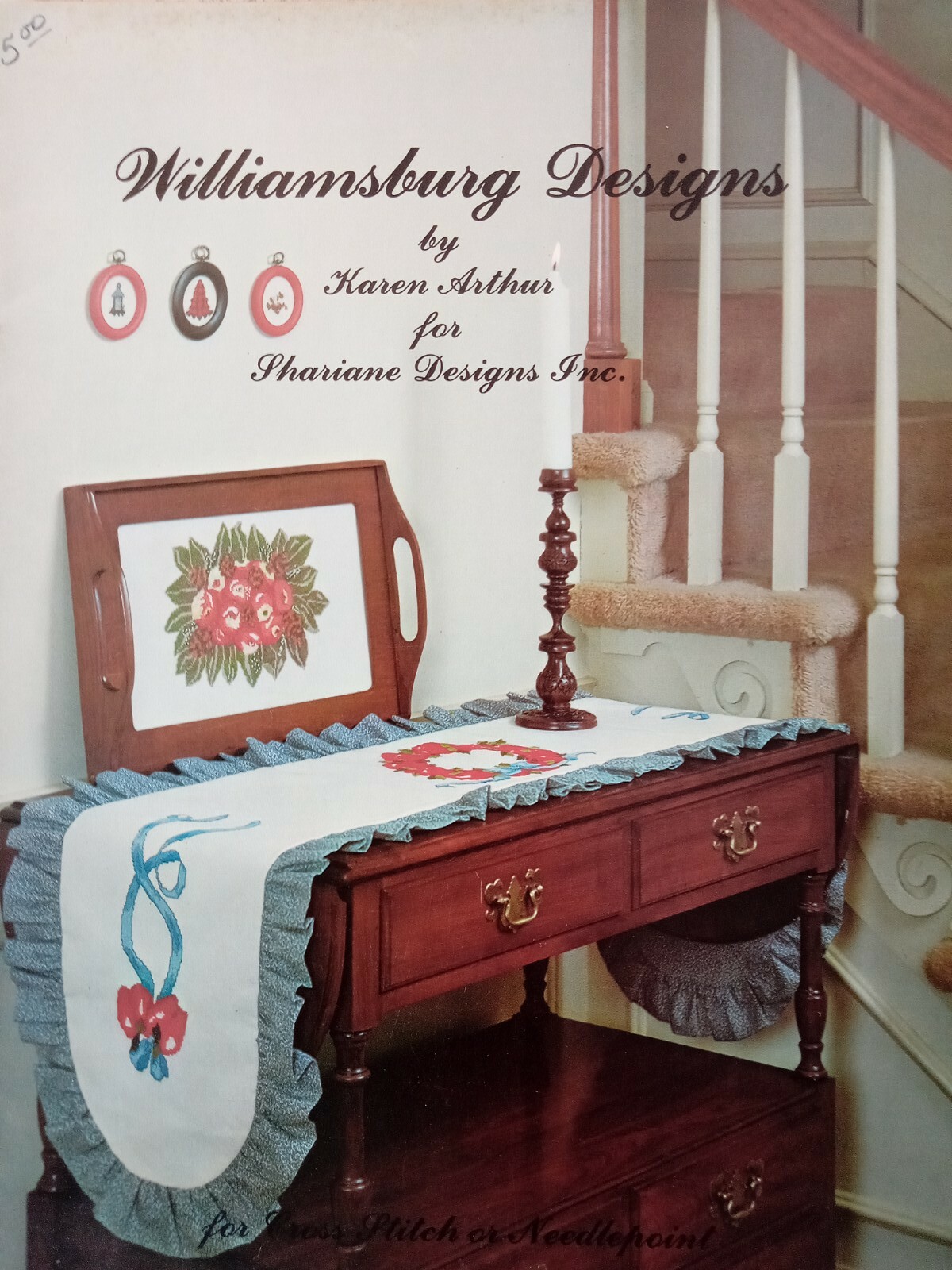 Williamsburg Designs Needlepoint Cross Stitch Chart Shariane Pineapple Fruit