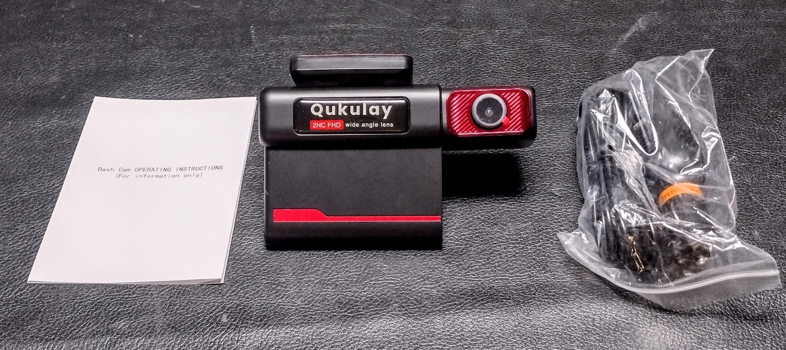 Qukulay 4k Dash Cam - Wifi, Wide Angle Lens, 3" Screen, 24HR Parking Monitoring