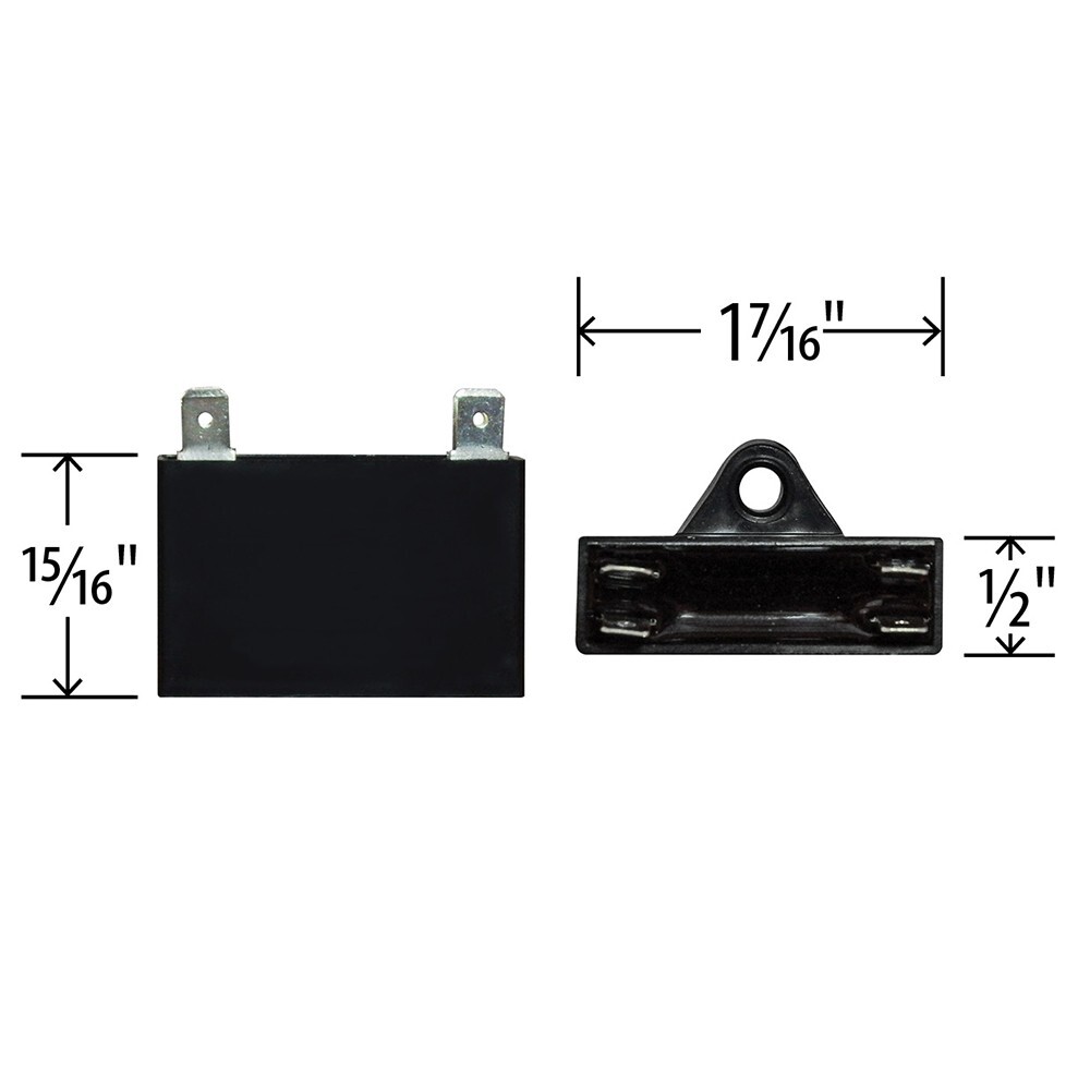 Mini Split Capacitor - 1 mfd 1 uf - 450V - 4 Terminal - 50/60HZ