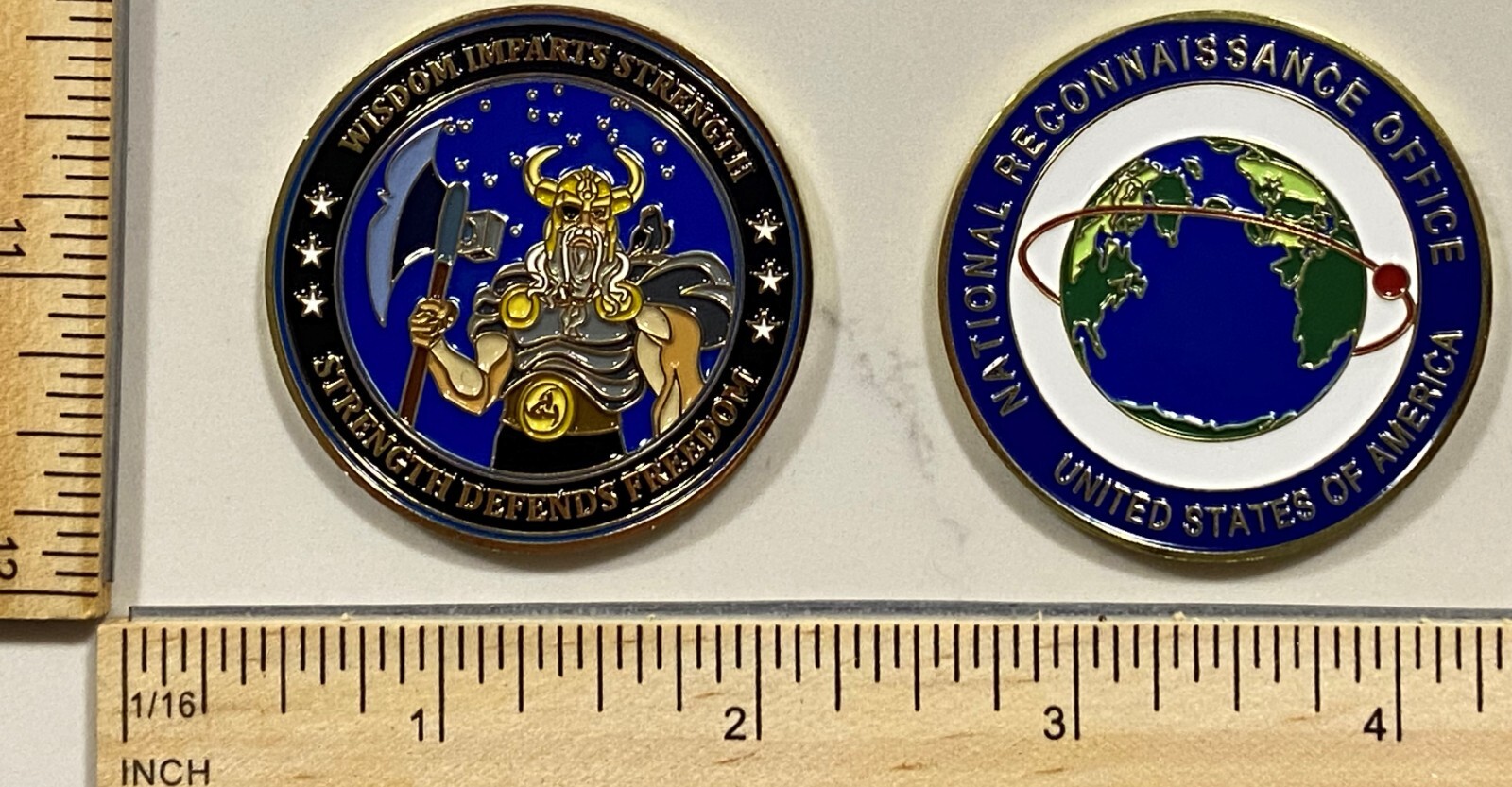MILITARY BLACK OPS CHALLENGE COIN - NROL-34 VERSION (B) WISDOM IMPARTS STRENGTH
