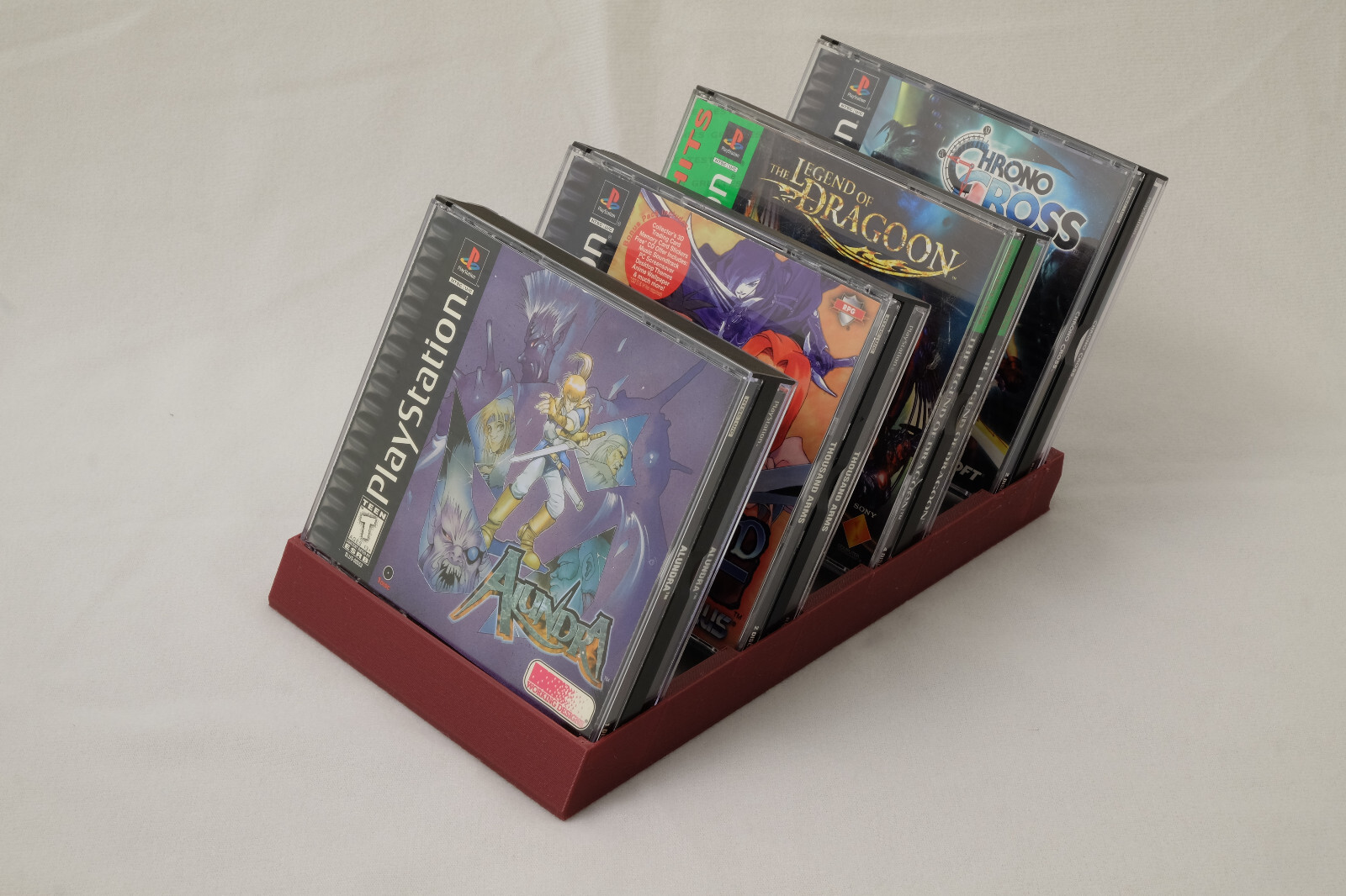 Pair of CD Double Wide Jewel case stands - 4 unit