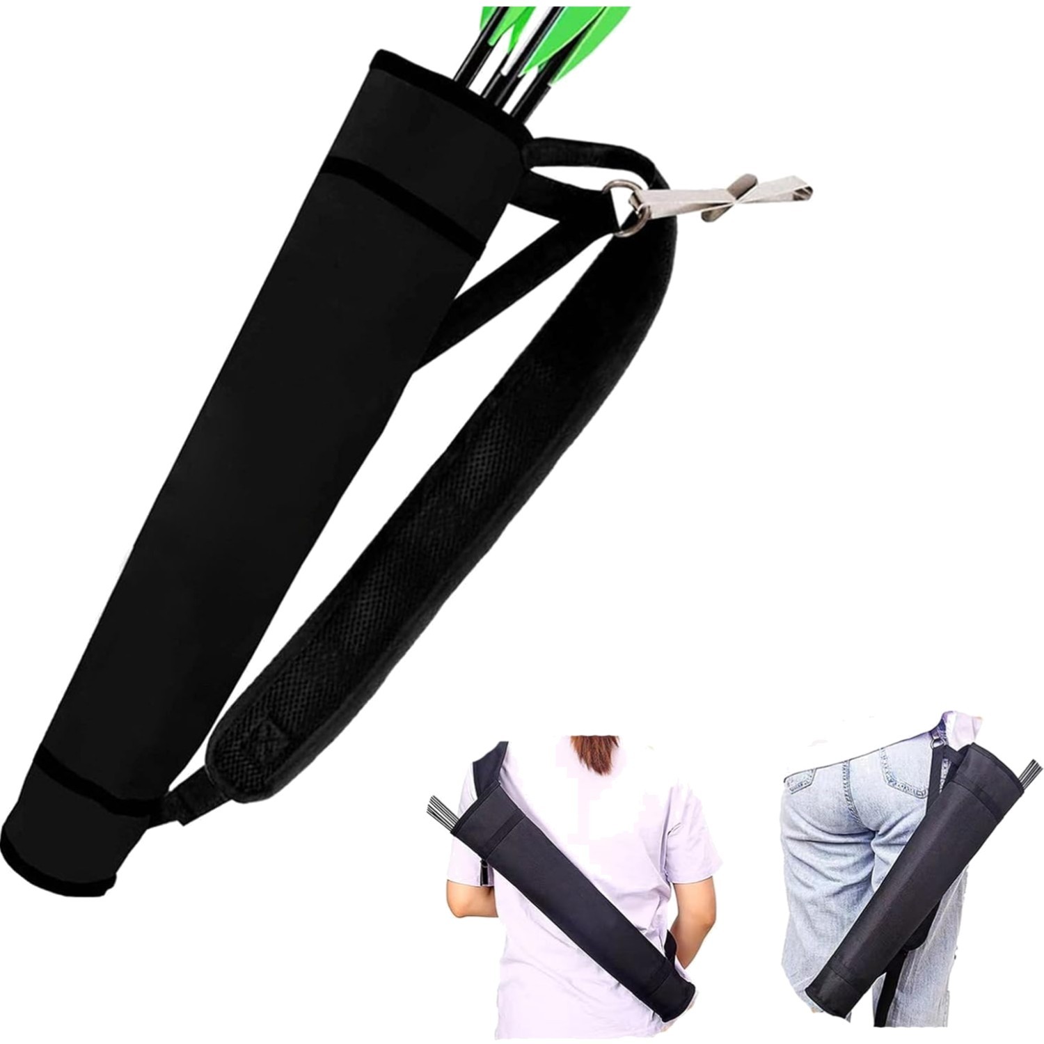 Archery Quiver Adjustable Arrow Backpack Bag Holder