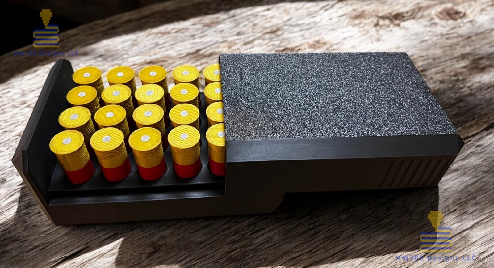 12ga Shotgun Shell Storage Box Case - 24rd Round - Multiple Colors Available!