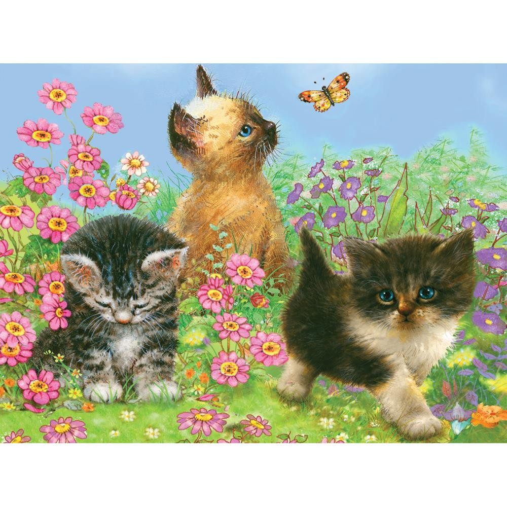 DIY Kittens Color by Number Kit 8.75 X 11.75 Kids Craft