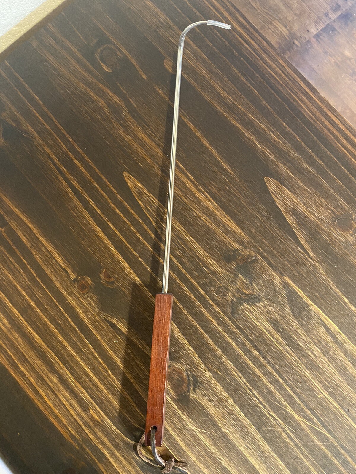 Meat Flipper With Wooden Handle