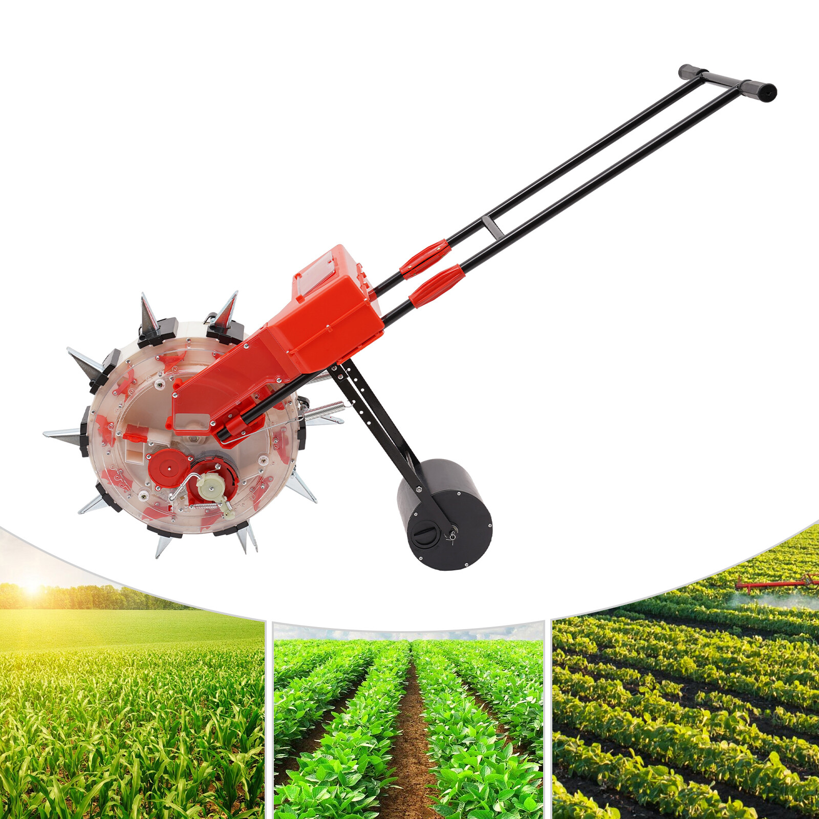 Manual Seeder Handheld Seeding Machine Precision Garden Seed Planter Spreader US
