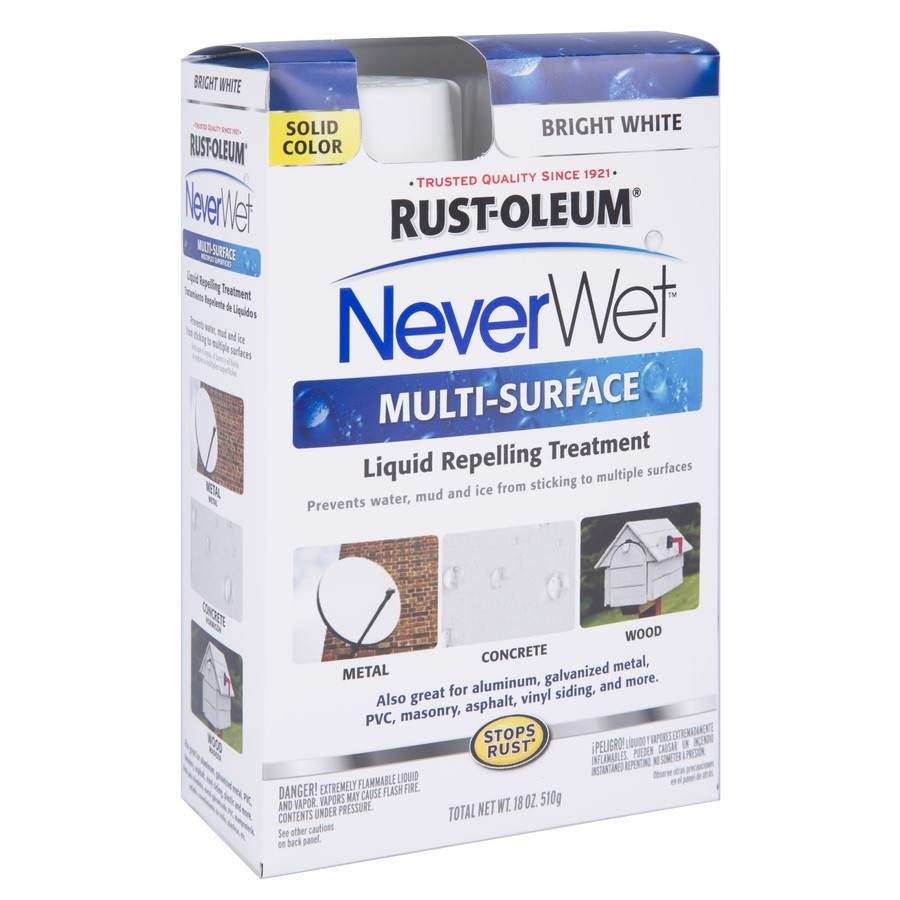 RUSTOLEUM NEVER WET MULTI-SURFACE KIT 2- 9 oz Cans/ 18 oz CLEAR/GRAY/WHITE